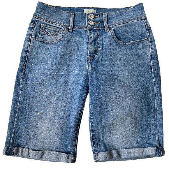 Levi’s Womens 515 Jorts Jean Shorts Bermuda Sz 4 Coastal Beach Festival Y2K 90s - Picture 1 of 10